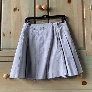 Gray pleated Anthropologie skirt